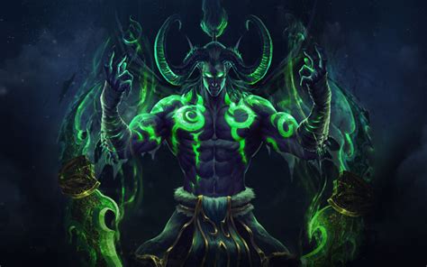 Download wallpapers Demon Hunter, World of WarCraft, Night Elf, WoW, World of WarCraft ...