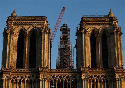 Notre Dame Rooster Back On Paris Cathedral S Spire As Renovation Enters