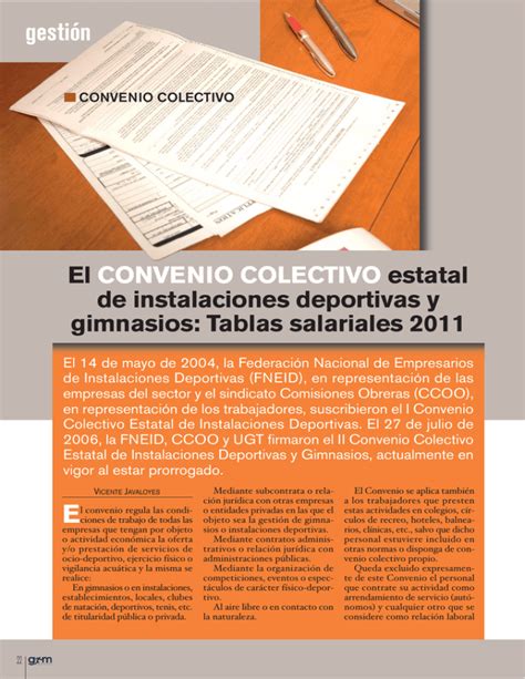 El Convenio Colectivo Estatal De Instalaciones