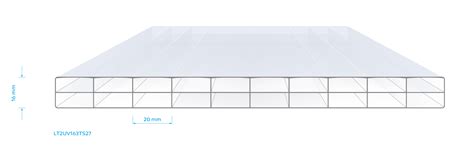 LEXAN THERMOCLEAR PLUS 16 mm 3 Wall Tunnel Sheet