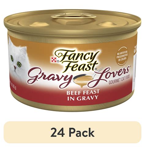 24 Pack Purina Fancy Feast Gravy Lovers Grilled Gourmet Wet Cat Food