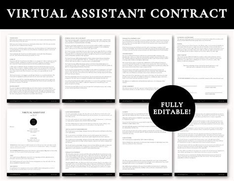 Virtual Assistant Contract Contract For Virtual Assistant Virtual