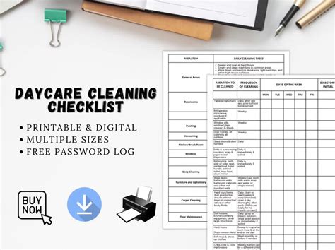 Daycare Cleaning Checklist Childcare Cleaning Checklist 59 Off