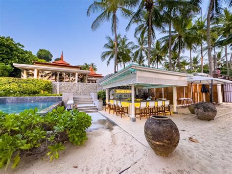 Restaurant Bar On The Beach In Trisara Beach In Bang Tao Phuket