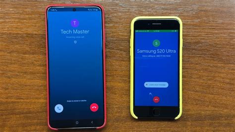 Samsung Galaxy S20U Vs Apple IPhone 7 Google Meet Ex Duo Outgoing