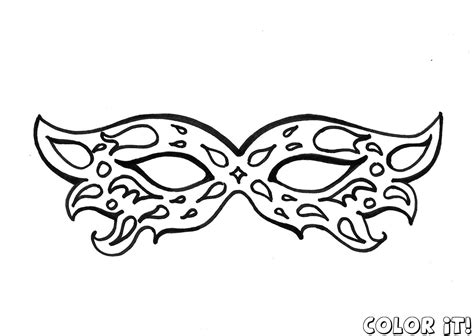 Carnival Coloring Pages Selection Masque Carnaval Coloriage Masque