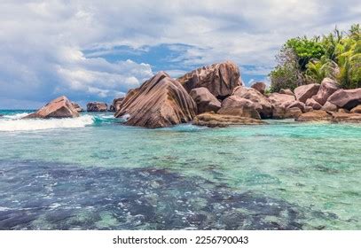 Anse Cocos Beach On La Digue Stock Photo 2256790043 Shutterstock