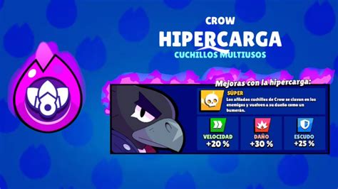 ⭐️brawl Stars⭐️ Crow ⚡️hipercarga⚡️ Youtube