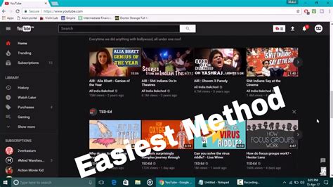 How To Enable Secret Dark Mode On Youtube Easiest Method Youtube