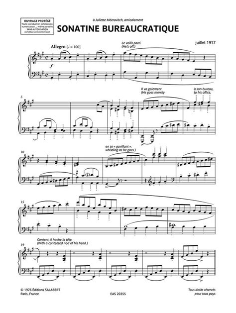 Int Grale Des Oeuvres Pour Piano Volume Satie Partition Piano