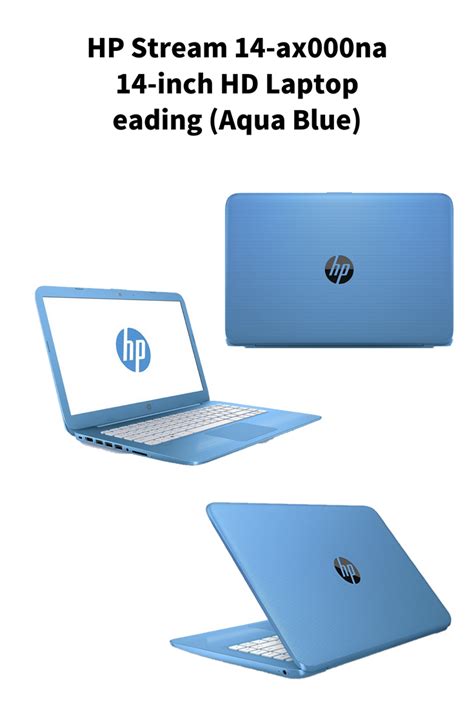 Hp Stream Ax Na Inch Hd Laptop Aqua Blue Intel Celeron