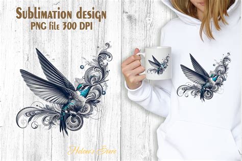 Hummingbirds Sublimation Clip Art Graphic By Helene S Store Creative