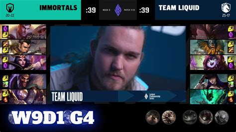 Immortals Vs Team Liquid Week 9 Day 1 S11 LCS Summer 2021 IMT Vs TL