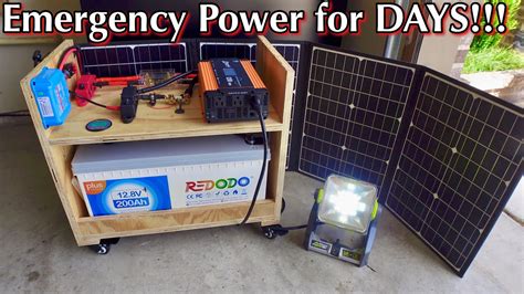 Diy Solar Power Station Easy For Beginner 1200 Watts Redodo 200ah