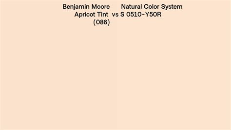 Benjamin Moore Apricot Tint Vs Natural Color System S Y R