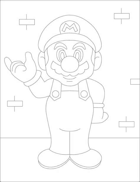 M Larbild Super Mario Skiv Ut Gratis P Malarbilder Se