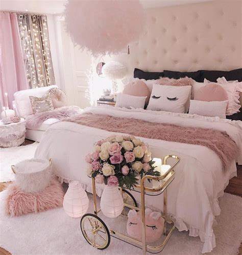 Dreamy pink bedroom 🌸 Like if you 💗 this too! Credi | Bedroom design, Girl bedroom designs, Girl ...