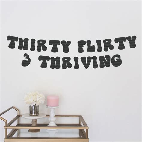 Thirty Flirty And Thriving Neon Sign Etsy