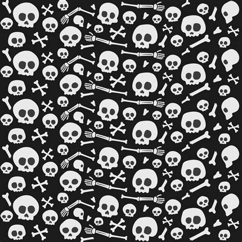 Skull Seamless Pattern Skull Pattern Background Crossbones And Skull Pattern Skull Print