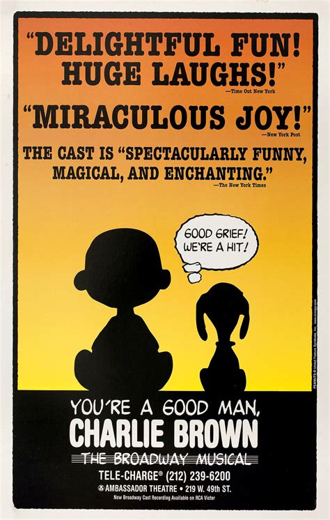 Youre A Good Man Charlie Brown 1999 Us Window Card Poster