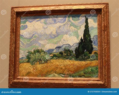 Wheat Field with Cypresses by Vincent Van Gogh in Metropolitan Museum ...