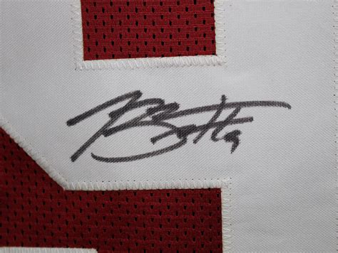 Bryce Young Autographed/Signed College Style Red XL Jersey Beckett BAS ...