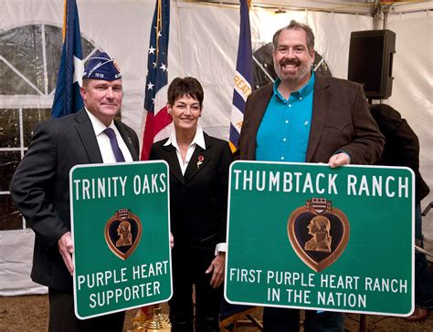 Thumbtack Ranch Of Texas Was Purple Heart Trail