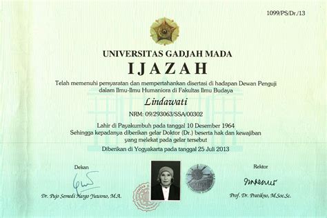 Ijazah S Lindawati Document Repository Universitas Andalas