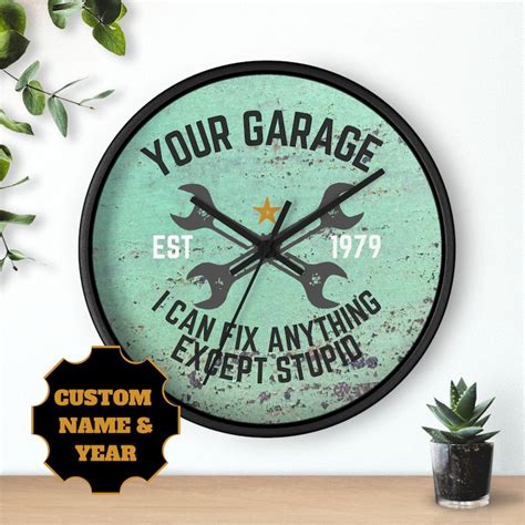 Garage Clock Etsy