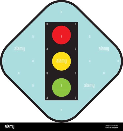 Traffic Light Vector Flat Icon Stock Vector Image Art Alamy