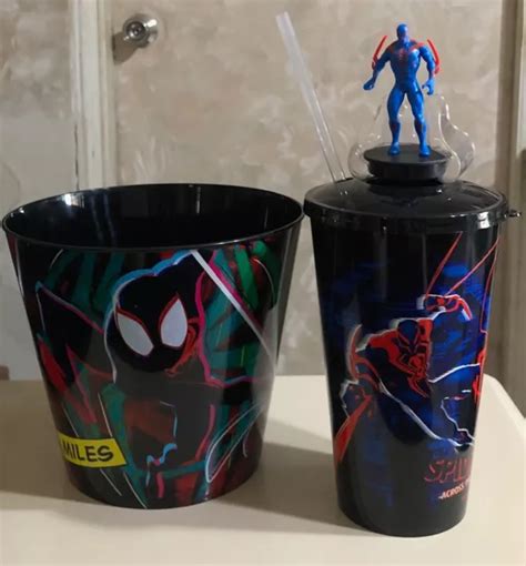 Spider Man Across The Spider Verse Topper Cup Popcorn Bucket Set