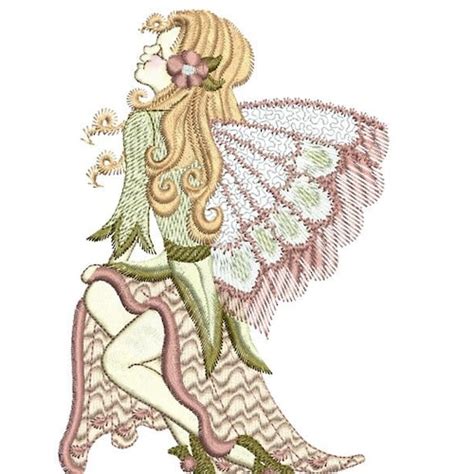 Fairy Pippen Machine Embroidery Design By Sue Box In Sizes Etsy