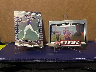 2024 Absolute JJ McCarthy Introductions Purple Preview Insert Rookie