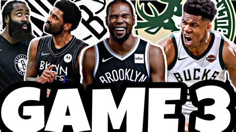 🟠 En Directo 🔥 Brooklyn Nets Vs Milwaukee Bucks Game 3 Nba Playoffs 2021 Con Jorgemotatv