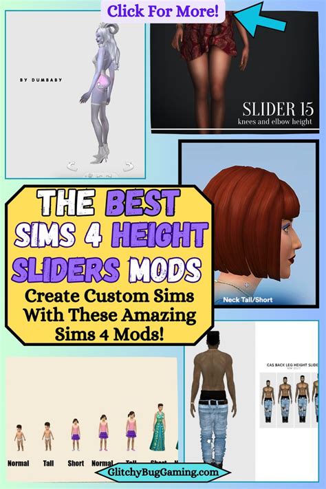 Popular Sims Height Sliders For Taller Or Short Sims Sims Sims