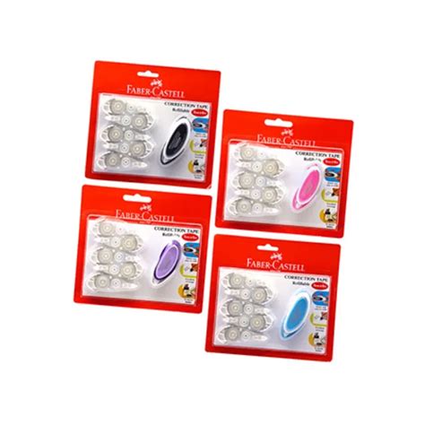 Value Pack Faber Castell Glide Correction Tape Refillable Per Set