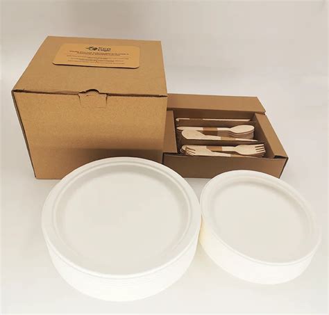 Pcs Colorful Eco Friendly Biodegradable Disposable Bagasse Sugarcane