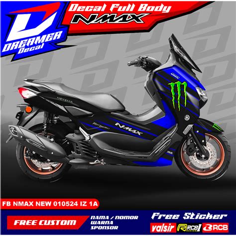 Jual Stiker Sticker Decal Motor Yamaha Nmax New Full Body Fb Nmax New