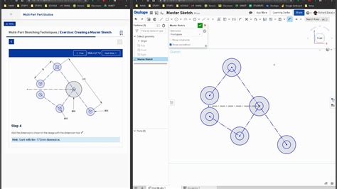 Onshape Exercise Creating A Master Sketch Youtube