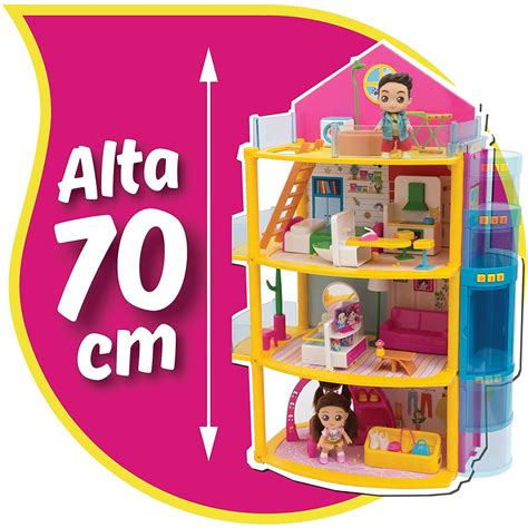 Domek Willa dla lalek duży piętrowy meble 2 Lalki 70cm Sklep Outstore pl