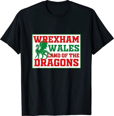 Wrexham Wales Football Soccer Dragon Welsh 2023 Shirt