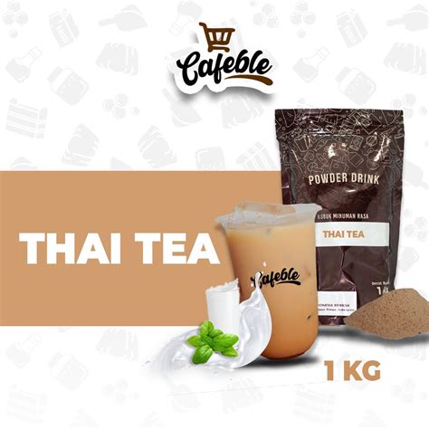 Jual Cafeble Bubuk Minuman Premium Rasa Thai Tea Kemasan Kg Shopee