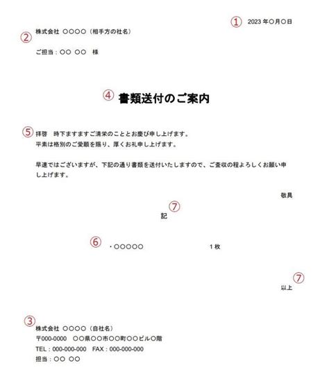 送付状のテンプレート（個人宛てもあり）書き方もわかりやすく解説 Invoy