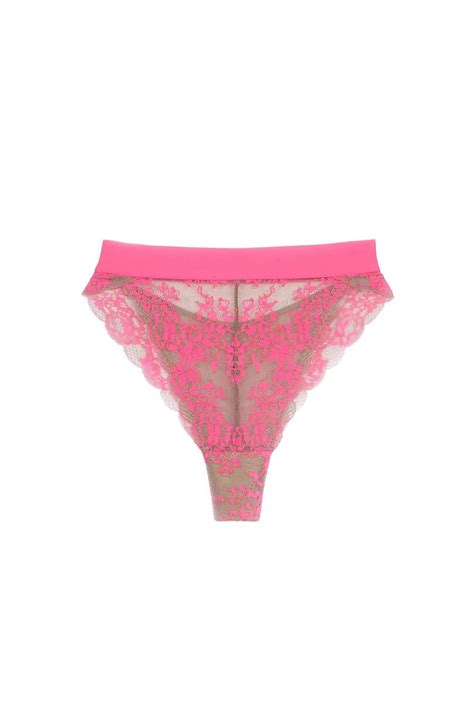 Pink Wild Lace Hi Leg Panty • Sexy Romantic Lingerie • Monique Morin