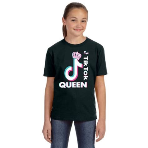 Tik Tok Queen Youth T Shirt Tik Tok Queen Tee Tik Tok Etsy