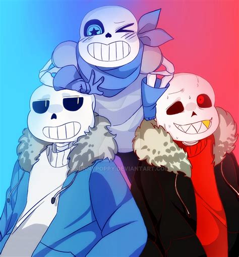 Sans Trio By Sunnypoppy On Deviantart