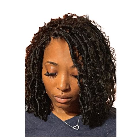 Kalyss 13 Braided Lace Front Wig With Baby Hair Faux Locs Synthetic