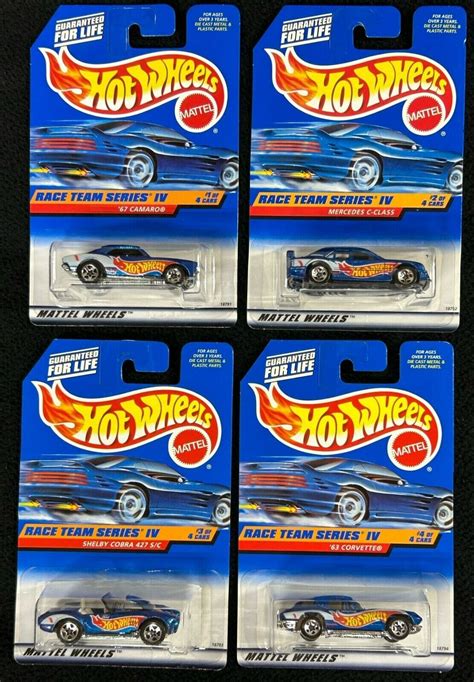 Hot Wheels Race Team Series IV Camaro Mercedes Cobra Corvette Opens In A New Window Or