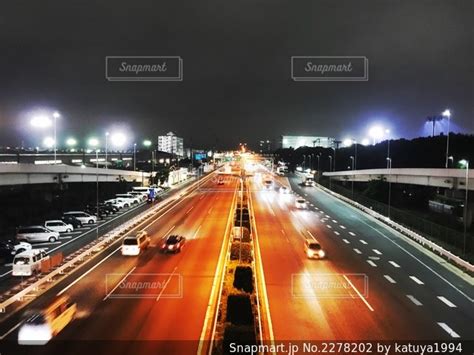 夜の高速道路の写真・画像素材 2278202 Snapmart（スナップマート）