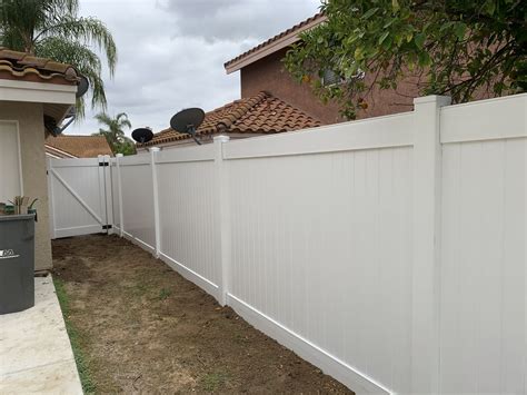 Temecula Vinyl Privacy Fencing Rock Solid Fence